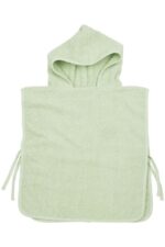 Badponcho badstof uni -soft green - 1-3 jaar
