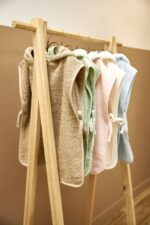 Badponcho badstof uni - offwhite - 1-3 jaar - Afbeelding 5