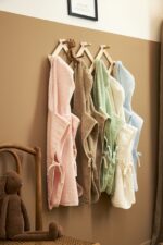 Badponcho badstof uni -soft green - 1-3 jaar - Afbeelding 4