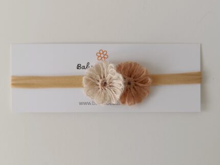 Dun haarbandje met bloemen