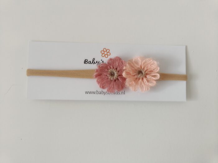 Dun haarbandje met bloemen - Afbeelding 1