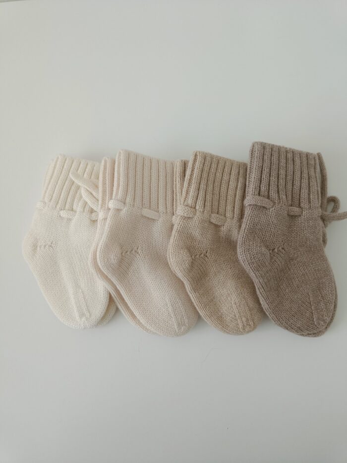 Merinowol slofjes ''Off White'' - Afbeelding 2