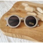 Baby- en kinderzonnebril - Taupe rond