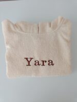 Badponcho sandstone beige (met of zonder naam) - Afbeelding 3