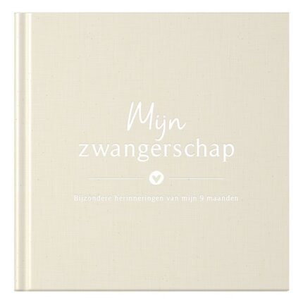 Mijn zwangerschapsdagboek - Linnen Beige