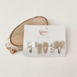 Haarspeldjes Baby's Beads x Love Kidz - Beige/Wit