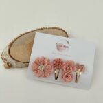 Haarspeldjes Baby's Beads x Love Kidz - Oudroze strikje