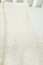 Babydeken (Herfst/Winter) - Wit met sterren omslag - Afbeelding 2